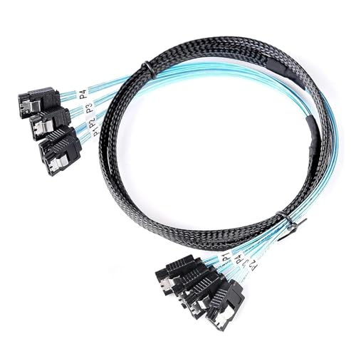 Cable adaptador SATA 4.0 con conectores 7p hembra 50cm miniatura 6