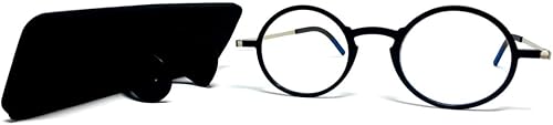 Miniatura 3 de DR. B's - Lentes de lectura con marco redondo con estuche universal para hombres y mujeres, anteojos para leer anteojos presbípicos