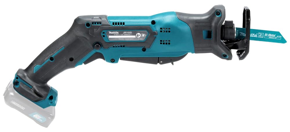 Seghetto alternativo a batteria Makita JR103DZ 10,8 V (senza batteria, senza caricabatterie)