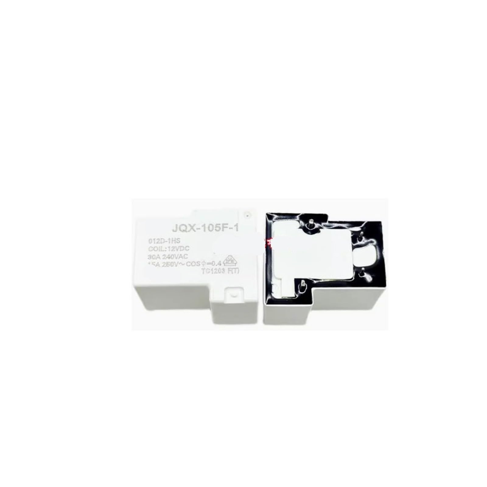 OSHZIKJII JQX-105F-1 012D-1HS JQX 105F 1 012D 1HS 30A DC12V 4foot relay(10PCS)