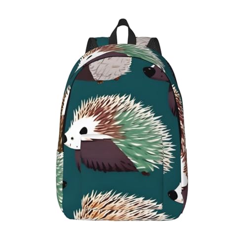 Sac à dos en toile WURTON les hérissons vous accompagnent en balade