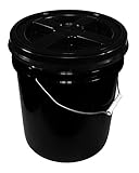 Black 5 Gallon 90 mil Bucket with Gamma Seal Lid (Black)?