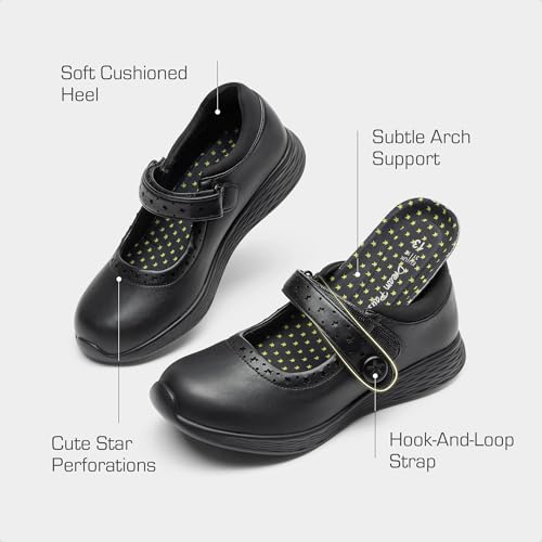 DREAM PAIRS Girls School Shoes Mary Jane Flats Lightweight Comfortable Girls' Uniform Dress Shoes for Toddler/Little Kid/Big Kid3