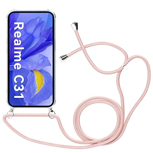 ÁRBOLORO Coque en Corde pour Realme C31, Collier Pendentif Réglable Cover