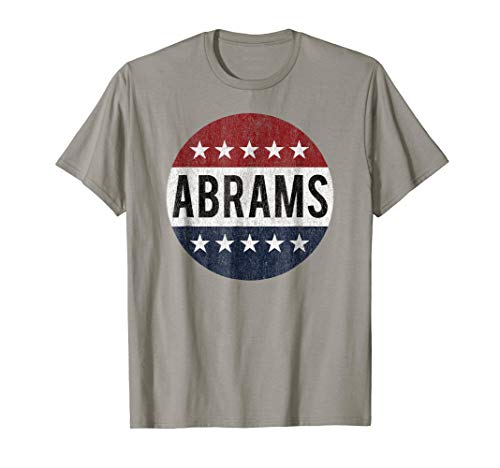 Stacey Abrams Shirt -Retro Vote Stacey Abrams Button T Shirt