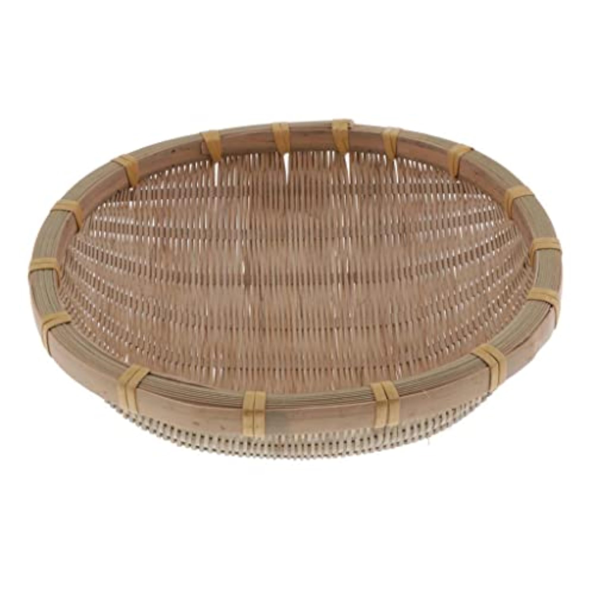 Handmade Bamboo Weaved Basket, Stackable Handicraft