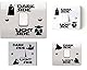 2 Sets Light Side - Dark Side Vinyl Sticker für Lichtschalter zum Aufkleben, schöne Dekoration fürs Kinderzimmer, Fans oder für die Wand als Tatoo, Highlight für Kinderzimmer oder Bad