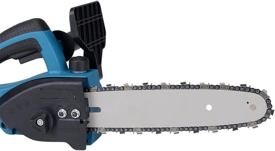 Image of 48V 10 inch Cordless chainsaw Machine With Portable Battery Operated Machine hand use for Pruning Tree Branch Wood Cutting With 2 Li-ion Rechargeable Batteries and charger