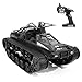 GoolRC RC Tank Car, 1/12 Scale 2.4GHz Remote Control Rechargeable Tank for Kids, 360Â° Rotating Vehicle Gifts for Boys Girls Teens (Black)