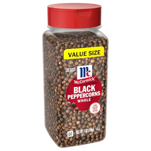McCormick Whole Black Peppercorns, 7 oz
