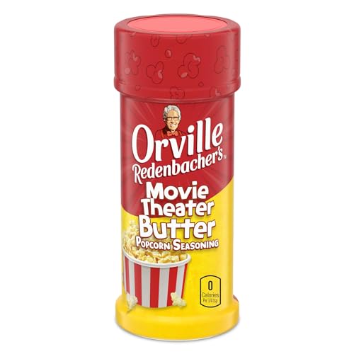 Orville Redenbacher's Popcorn Seasoning, Movie Theater Butter Flavor, Movie Night Supplies, 2.4 oz.