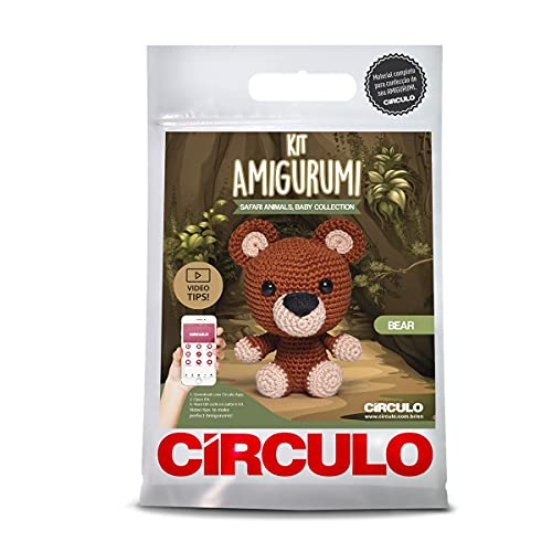 Kit Amigurumi Coleção Safari Baby - Material Completo e Receita