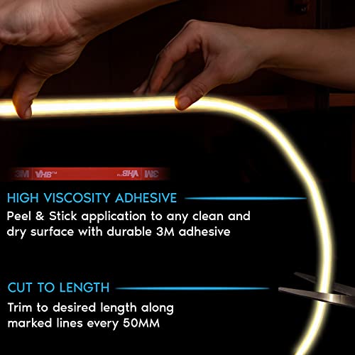 Tira de luces LED LUXRITE 5 m, blanco natural 3500K miniatura 2