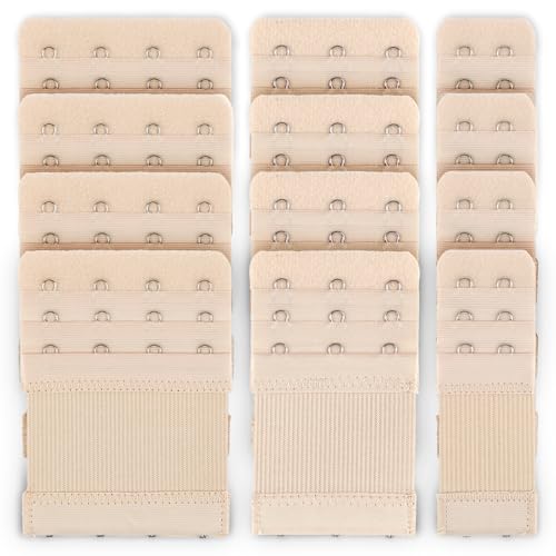 Image of PEASUG 12 PCS Bra Extenders 2 Hook / 3 Hook / 4 Hook, Bra Strap Extender, Bra Extension Strap for Women Plus Size