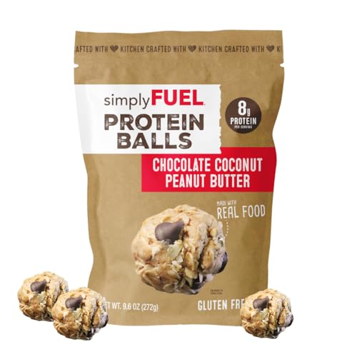 simplyFUEL Whole-Food Protein Balls (Chocolate Coconut Peanut Butter), 8 g High-Protein,...