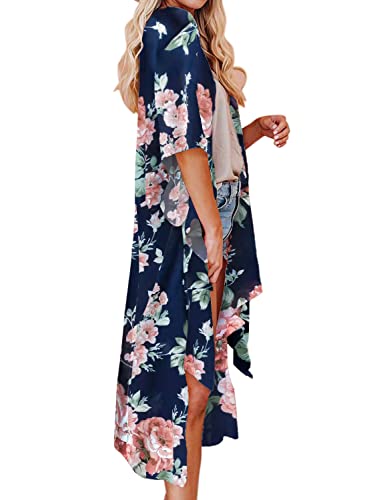 Image of Jayscreate Women's Breezy Summer Boho Kimonos Sheer Beach Cardigan Cover Up