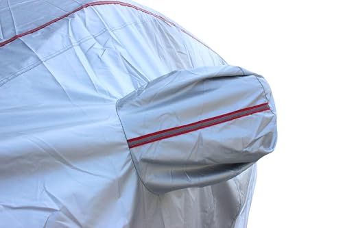Image of Tecoom Hard Shell Truck Car Cover Waterproof UV-Proof Windproof Zipper Design with Straps Buckle Fit for Ford F150 Ram 1500 Chevy Silverado Toyota Tundra GMC Sierra Full Size Truck Length Up to 212 inch