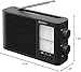 Sony ICF-506 Analog Tuning Portable FM/AM Radio, Black, 2.14 lb
