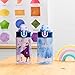 Zak Designs Disney Frozen Sage Kids Water Bottle For School or Travel, 16oz Durable Plastic Water Bottle With Straw, Handle, and Leak-Proof, Pop-Up Spout Cover, 2-Pack Set (Anna & Elsa)