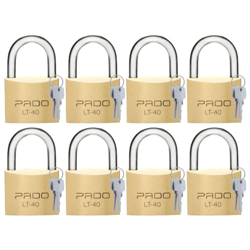 Pado, Kit 8 Cadeados Pado 40mm Para Corrente Mesma Chave