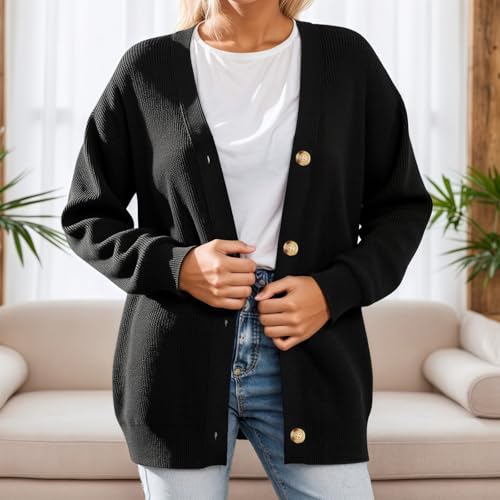 Womens Cardigan Sweaters Button Down Knit Sweater Coat Fall Clothes - image 2