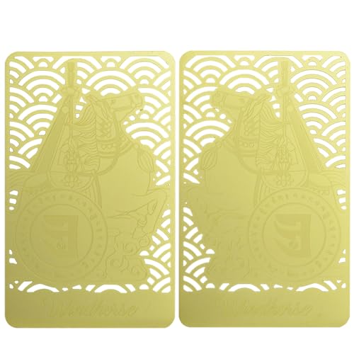 Fengshui Windhorse Gold Card Harmony Balance Peace Wealth Porsperity Success Feng Shui Home Décor W5545
