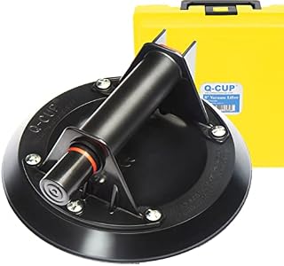 Q-CUP® 100 kg Industrial-Grade Suction Cup just 3-Pumping to Attach on Glass Tile Easily