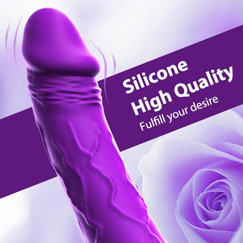 Image of 7.6 Inch Realistic Dildo Vibrator for Women，10 Powerful Vibration Modes for Clitoral and G-spot Stimulation, Waterproof Rose Adult Sex Toys for Women and Couples
