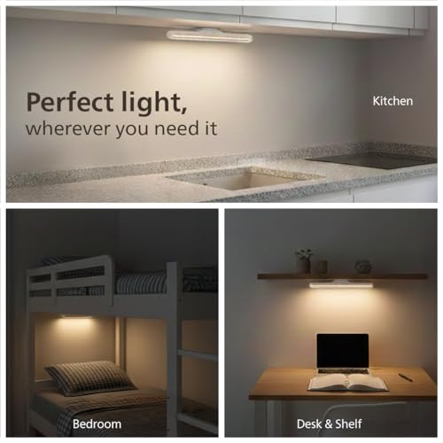 Image of Philips 5W Lynor White Rechargeable LED Desk Light | 3-in-1 Study, Cabinet & Emergency Light | EyeComfort Technology | Adjustable Design | Energy Efficient LED for Study and Cabinet | Pack of 1