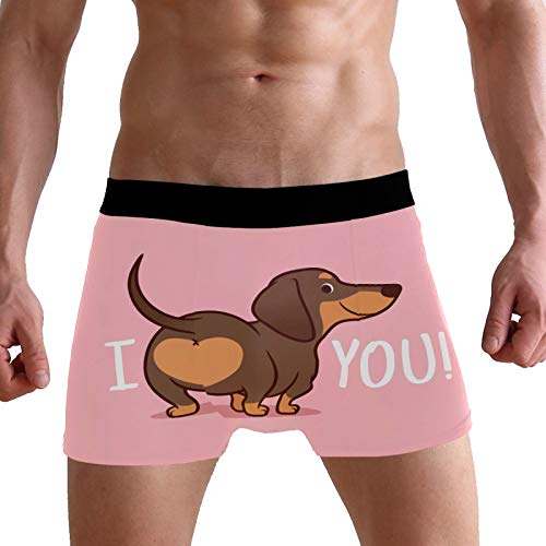ZZKKO Cow Leopard Lion Mens Boxer Briefs Underwear Breathable Stretch Boxer Trunk with Pouch S-XXL2