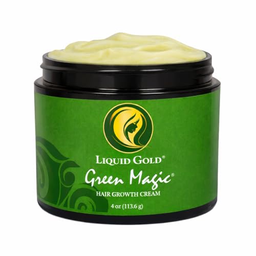 Green Magic Hair Growth Cream – Herbal Hair Growth for Thinning Hair, Edges & Scalp, Repairs Dry Damaged Hair & Supports Fast Regrowth for Stronger, Longer, Thicker Hair