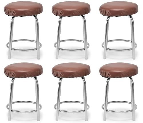 Image of GOYALSON Durable Doctor Medical Stool for Office Home with Comfortable Cushion seat (Coffee, 6)