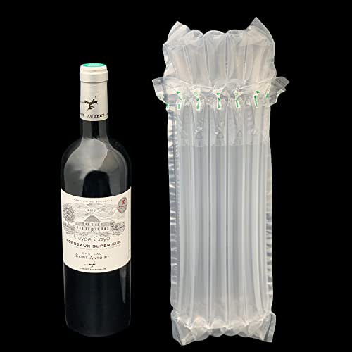 25 protectores de burbujas para botellas con bomba, embalaje hinchable transparente y resistente 7