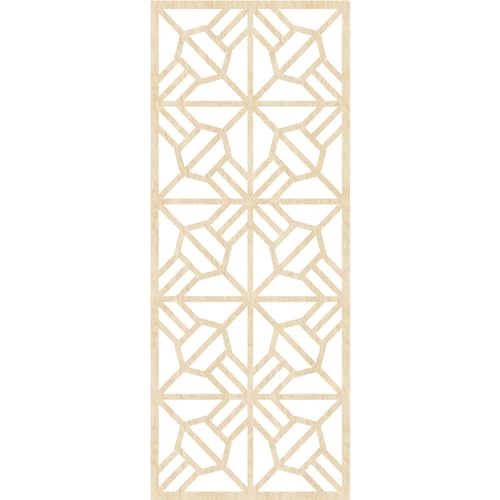 Image of 21 3 /8 inchW x 54 3 /8 inchH x 1 /4 inchT Auburn Decorative Fretwork Wood Wall Panels, Birch