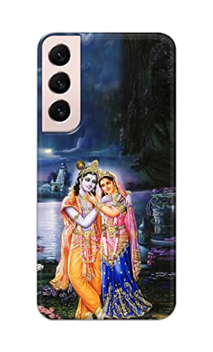 Image of Printed Hard Back Cover Case for Samsung Galaxy S22 Plus 5G | S22+ 5G Back Cover (Radha Krishna) -1803
