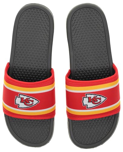 Image of FOCO NFL Team Printed Slide Sandals - Officially Licensed Football Fan Footwear for Comfort & Style