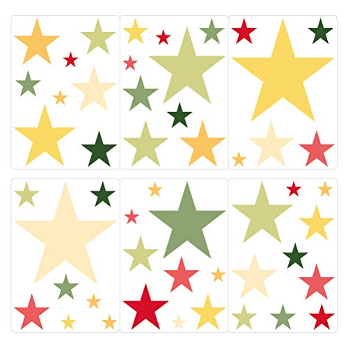 dekodino® Pegatina de pared estrellas mango set de decoración