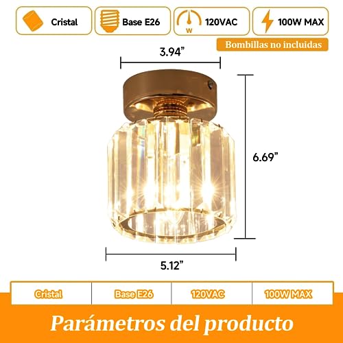Mejores precios y opiniones de Lamparas de cristal para techo para comprar online. 26 Imagen adicional