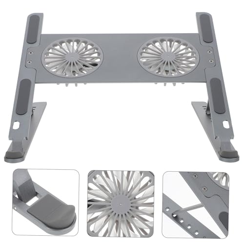 Base para laptop de aluminio KOMBIUDA con ventilador USB silencioso miniatura 6