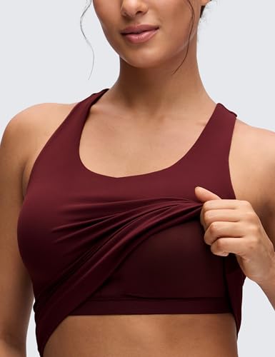 Image of CRZ YOGA Butterluxe Racerback Tank Tops | Light Support, Built in Bra, Removable Pads, Yoga, Extremely Soft, Scoop Neck, for Women