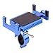 Produktbild XT-XINTE Metall CNC 360 Grad Drehbar Fahrrad Griffhalter Verbesserte Version Handy-Halterung Halter Motorrad-Lenker Montieren mit Rollgabelschlüssel (Blau)