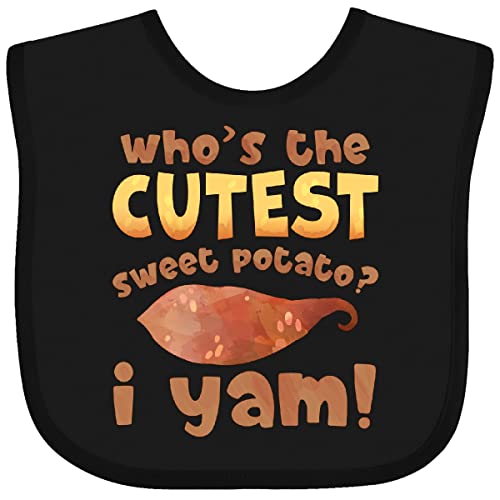 inktastic Who's the Cutest Sweet Potato I Yam Funny Thanksgiving Baby Bib