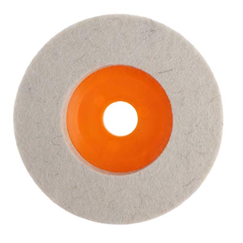 Tapete para polimento de vidro metálico de 100 mm para polimento de polimento de lã de feltro - Amar