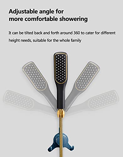Support de pommeau de douche orientable accessoire salle de bain ventouse - 8