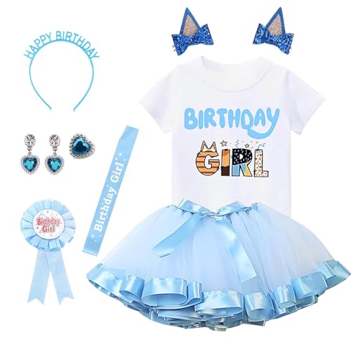 Conjunto disfraz cumpleaños niña vestido tutu y accesorios