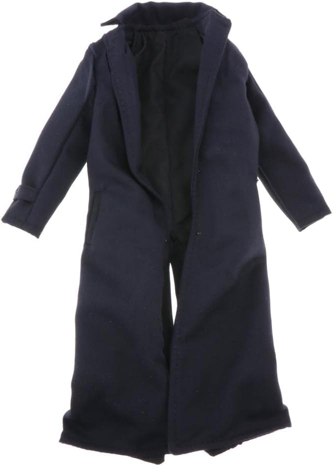 SM SunniMix 1:6 Mens Wind Coat Trench Coat for 12'' Male Action Figures Body DIY Accessory