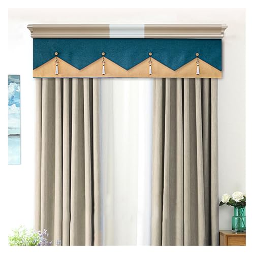 Caja de cenefa para cortina de ventana que oculta rieles feos de forma limpia