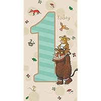 Gruffalo 1st Birthday Card, Childrens Birthday Card For 1st Birthday Celebration, Gruffalo Card For Kids, Officially Licensed Birthday Card