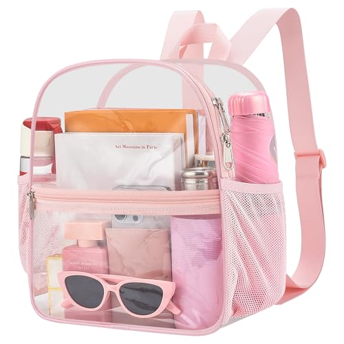 Image of Oraben Small Clear Backpack for Stadium Events Clear Bag Small Stadium Backpack Waterproof 12x6x12 for Women Men Adult Concert Sports