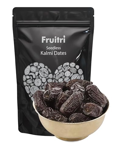 Fruitri Seedless Premium Kalmi Dates 500g (Khajur/Khajoor) 100% Natural khajur No Added Sugar